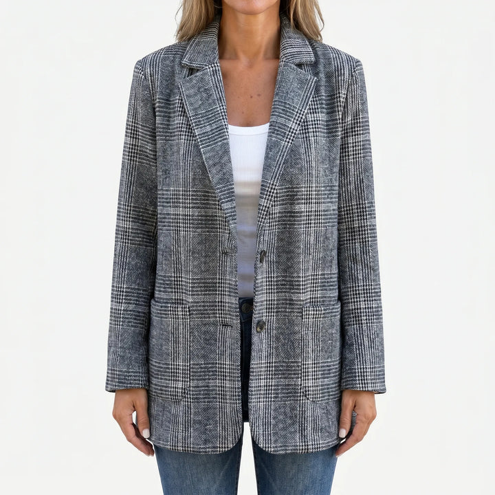 Ninon | Sprightly Checked Tailored Blazer for Women