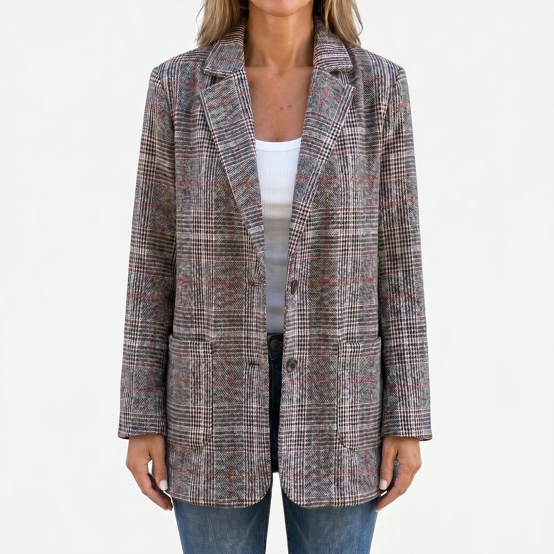 Ninon | Sprightly Checked Tailored Blazer for Women