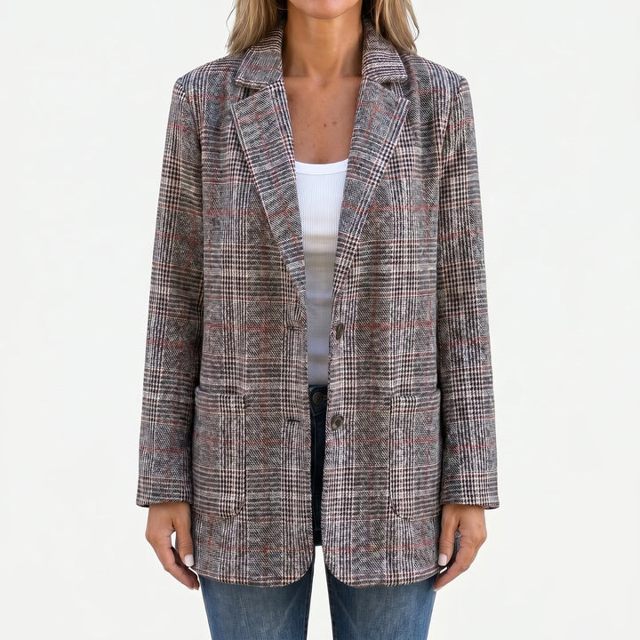 Ninon | Sprightly Checked Tailored Blazer for Women
