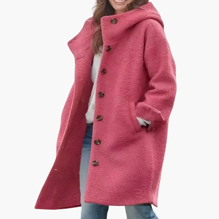 Tiphaine | Robust Longline Hooded Overcoat for Women