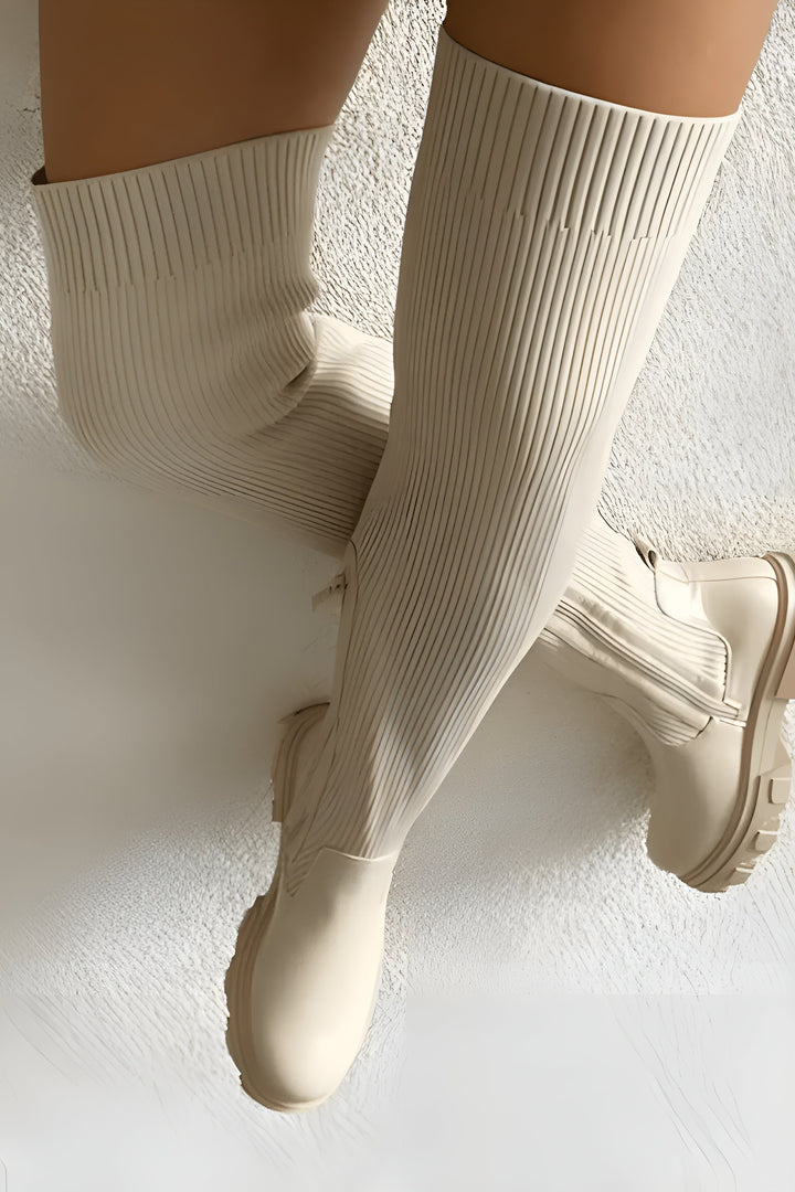 Sabine | Fastened Stretch Over The Knee Boots for Women