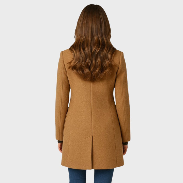 Aveline | Heathered Longline Wool Coat for Women
