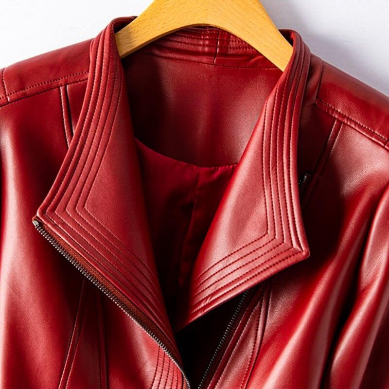 Women's Faux Leather Biker Jacket