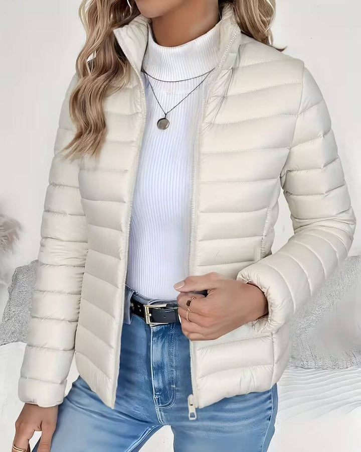 Nicolette | Gleaming Puffer Winter Jacket for Women
