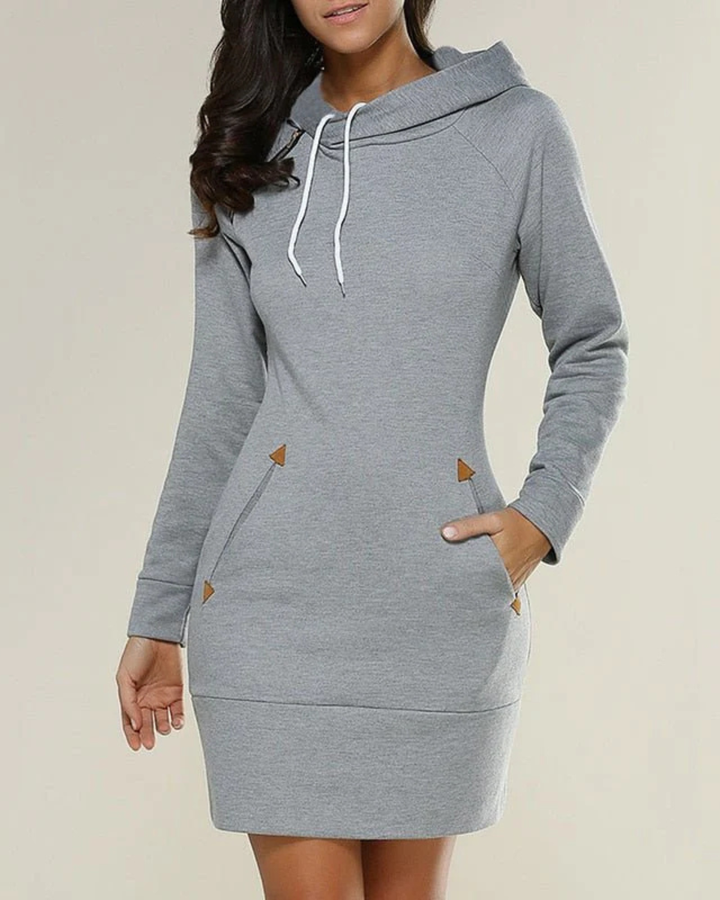 Savannah | Padded Fleece Hoodie Dress for Women