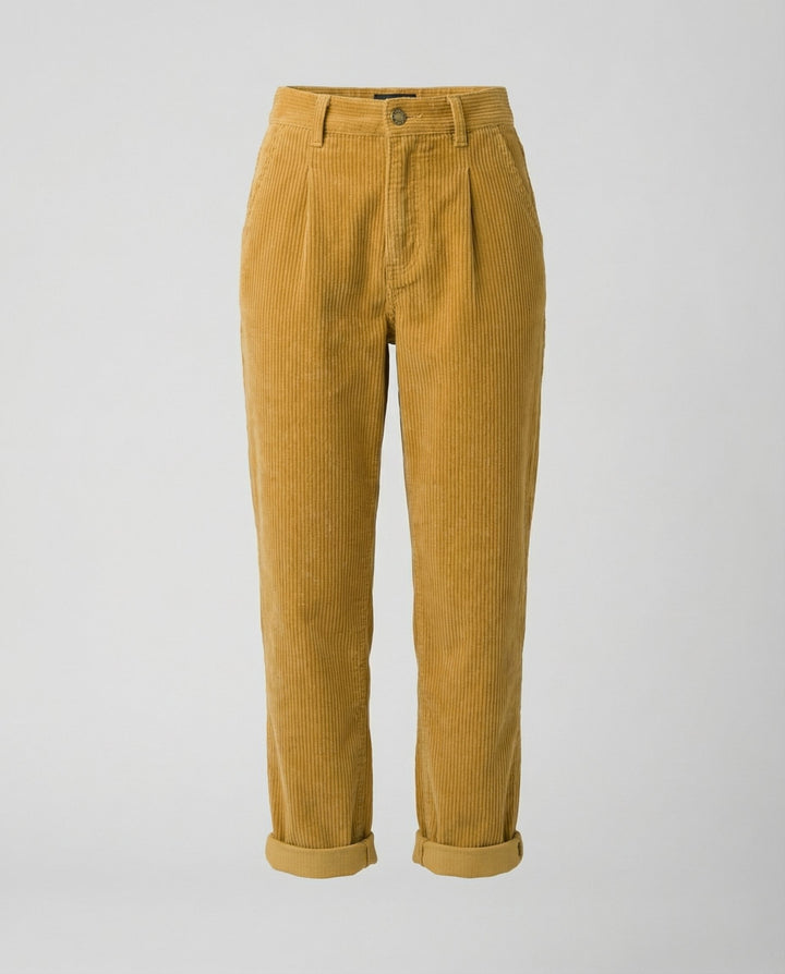 Emerson | Stout Elastic Waist Corduroy Pants for Women