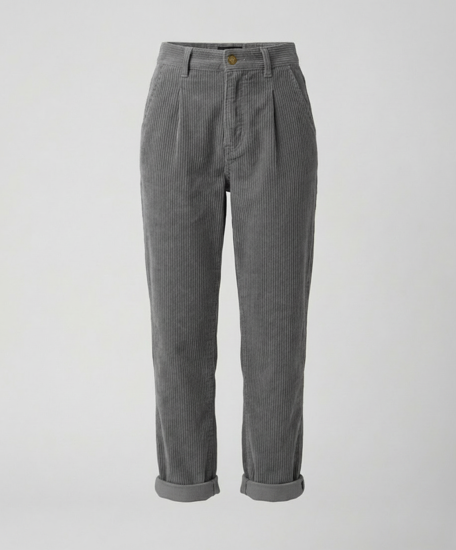 Emerson | Stout Elastic Waist Corduroy Pants for Women