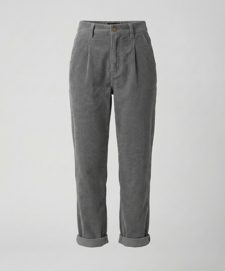 Emerson | Stout Elastic Waist Corduroy Pants for Women