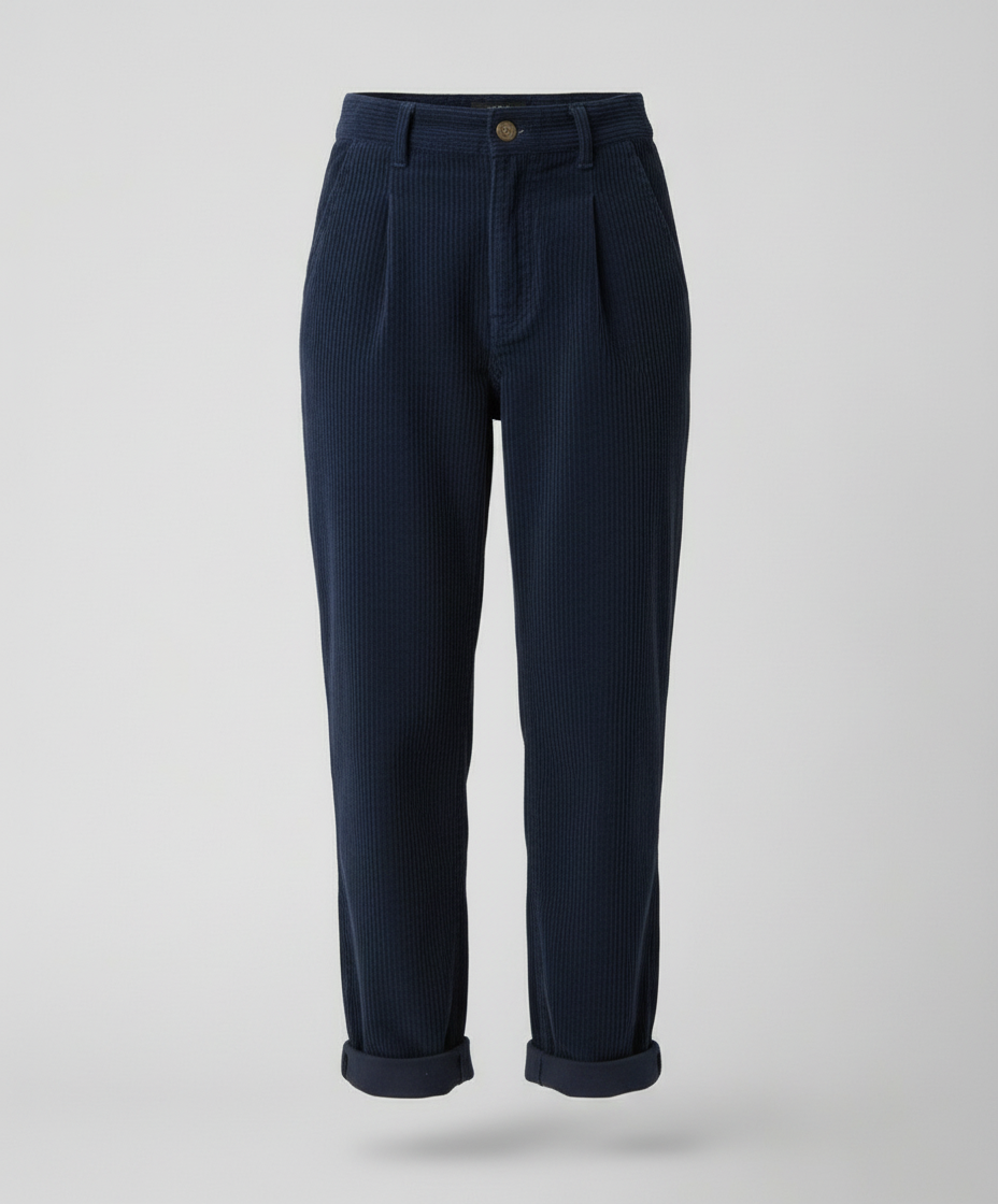 Emerson | Stout Elastic Waist Corduroy Pants for Women