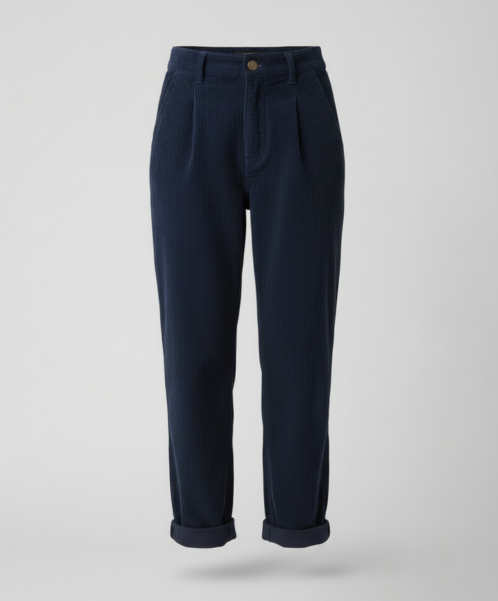 Emerson | Stout Elastic Waist Corduroy Pants for Women