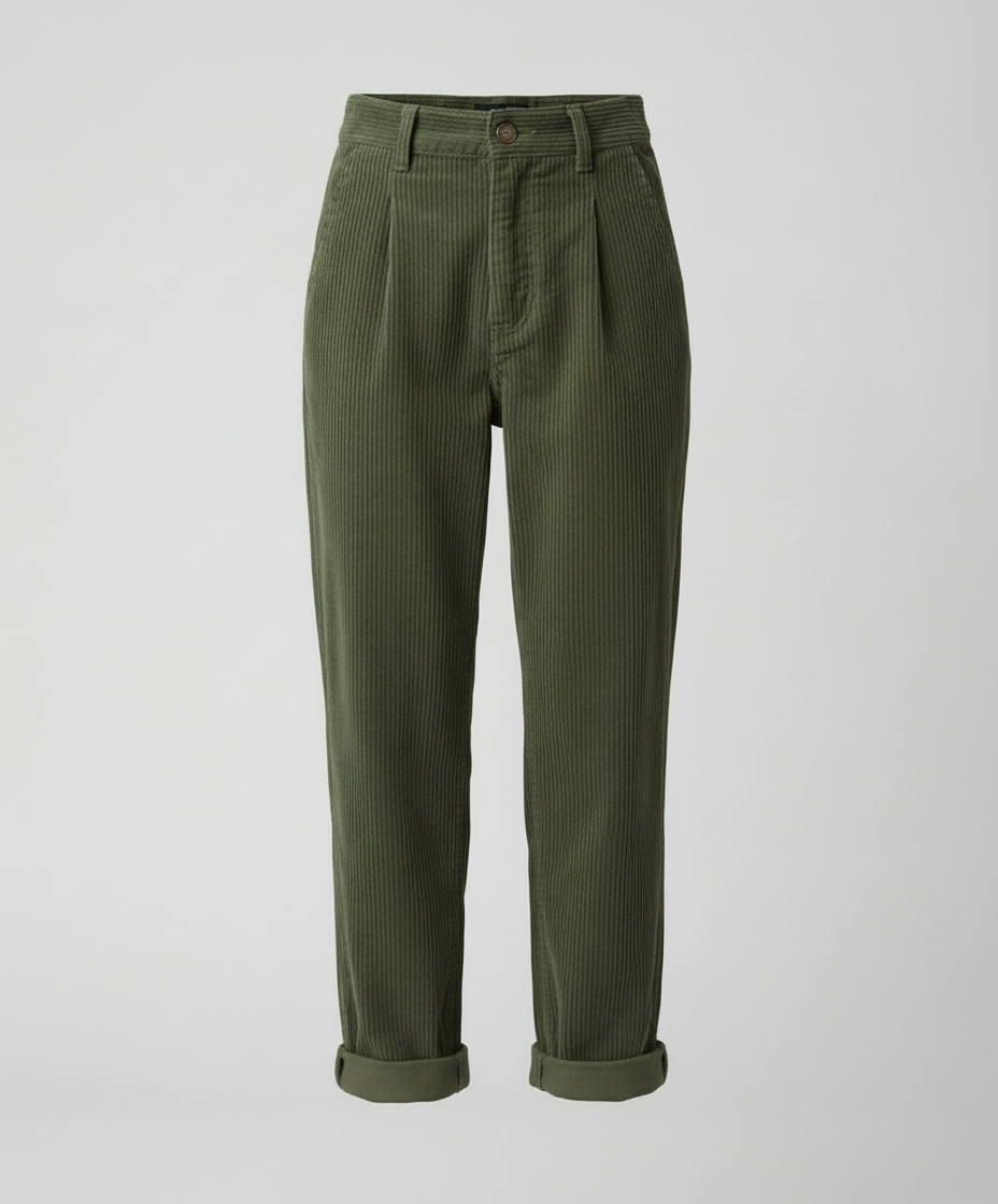 Emerson | Stout Elastic Waist Corduroy Pants for Women