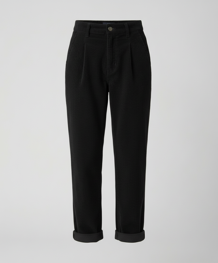 Emerson | Stout Elastic Waist Corduroy Pants for Women
