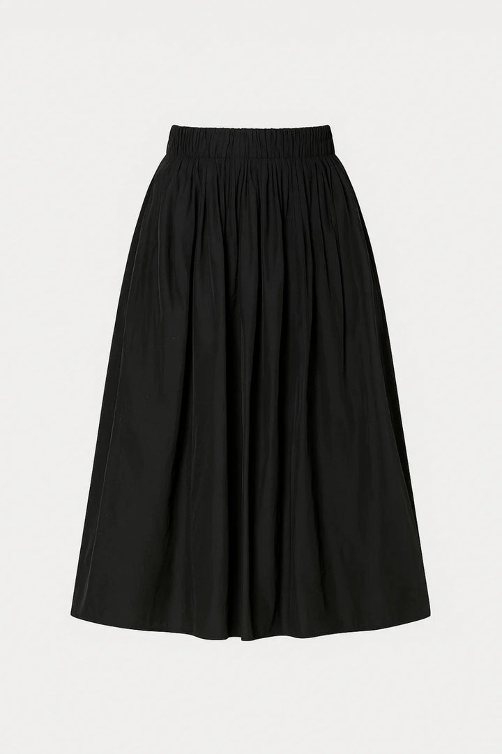 Rowena | Billowy Pleated A Line Midi Skirt for Women