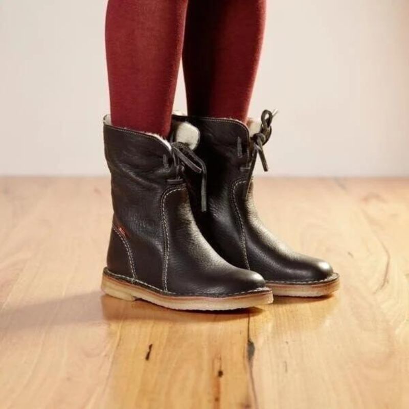 Laure | Braced Fur Lined Winter Boots for Women