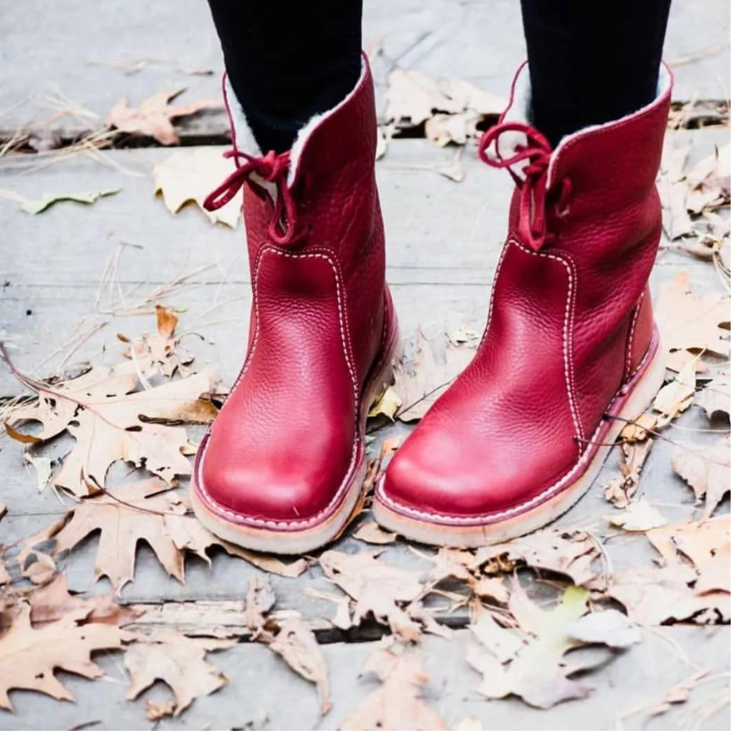 Laure | Braced Fur Lined Winter Boots for Women