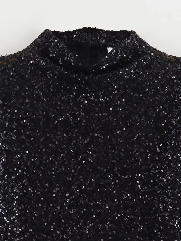 Cerise | Sequined Sequin Mini Dress for Women