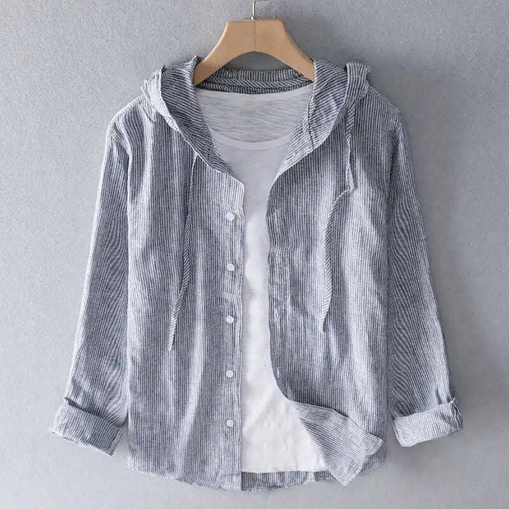 Fabienne | Sueded Washed Hooded Overshirt for Women