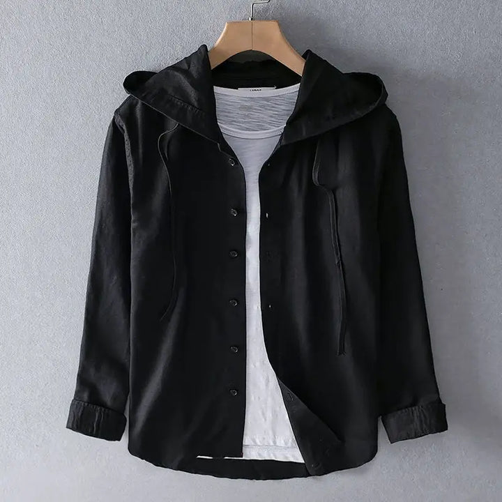 Fabienne | Sueded Washed Hooded Overshirt for Women