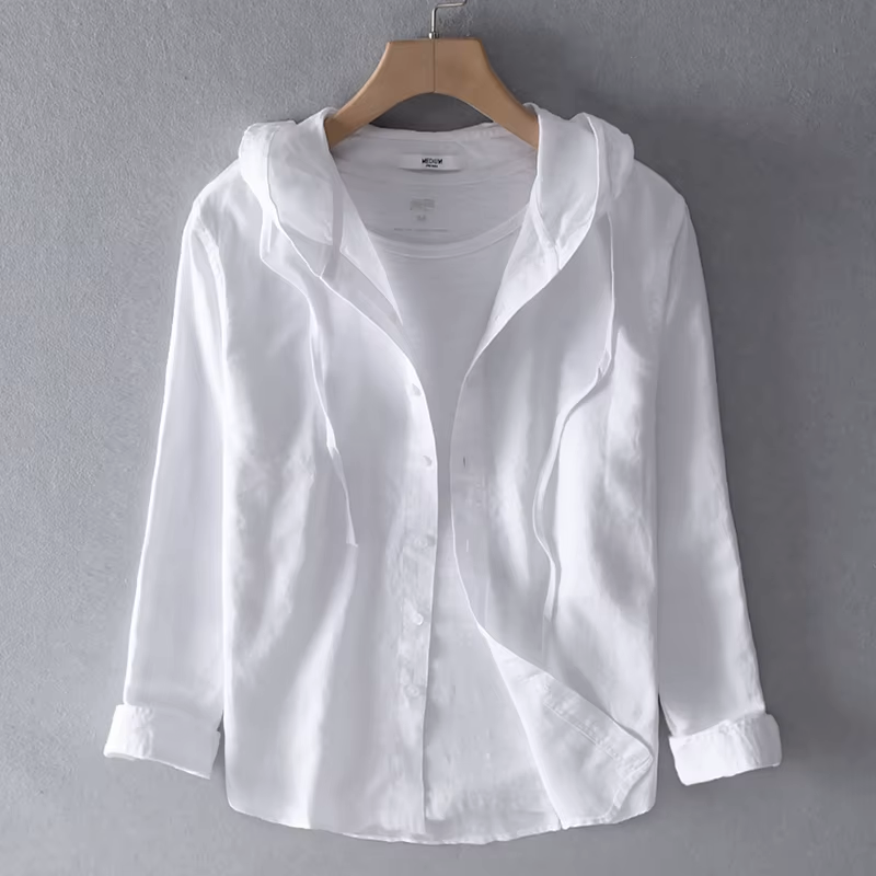 Fabienne | Sueded Washed Hooded Overshirt for Women