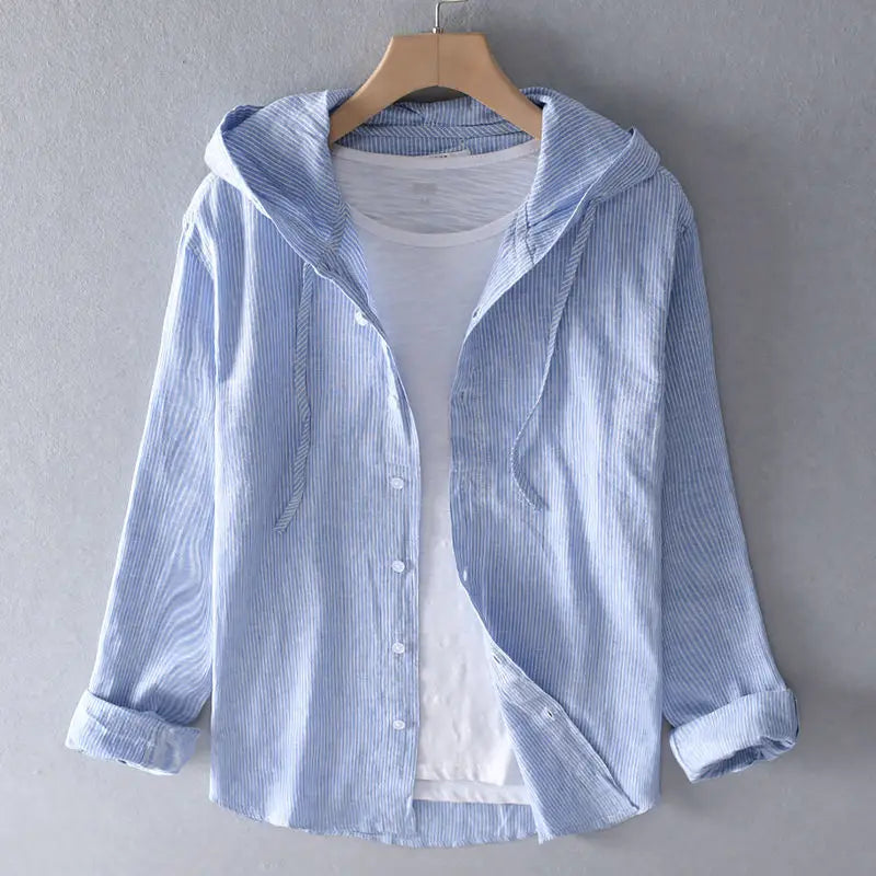 Fabienne | Sueded Washed Hooded Overshirt for Women