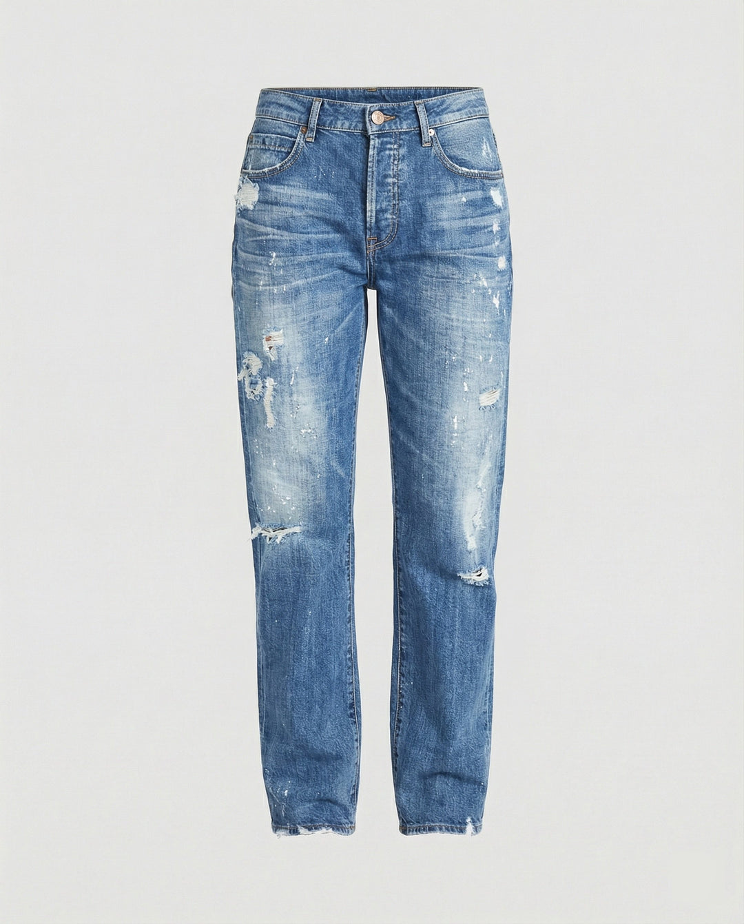 Roxane | Steady Mid Rise Straight Leg Jeans for Women