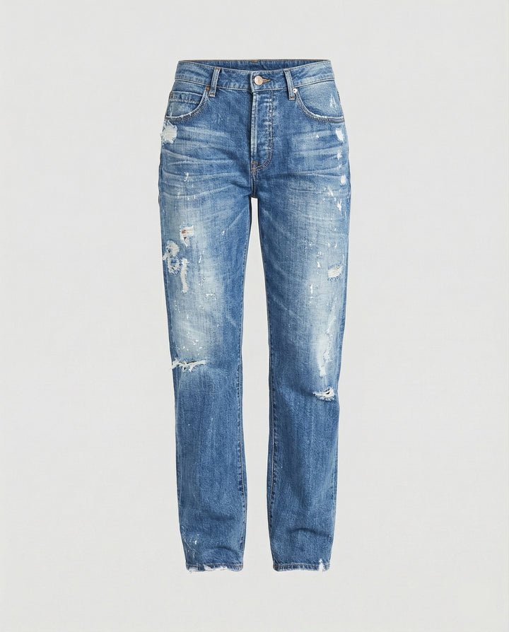 Roxane | Steady Mid Rise Straight Leg Jeans for Women