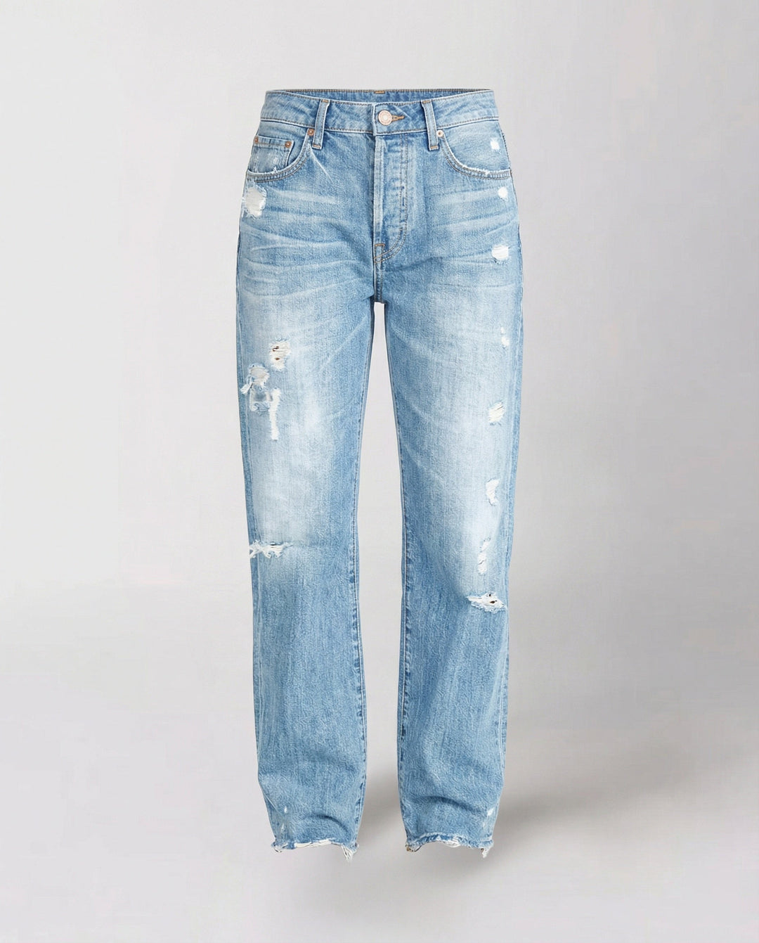 Roxane | Steady Mid Rise Straight Leg Jeans for Women