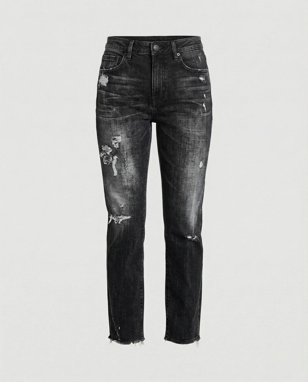 Roxane | Steady Mid Rise Straight Leg Jeans for Women
