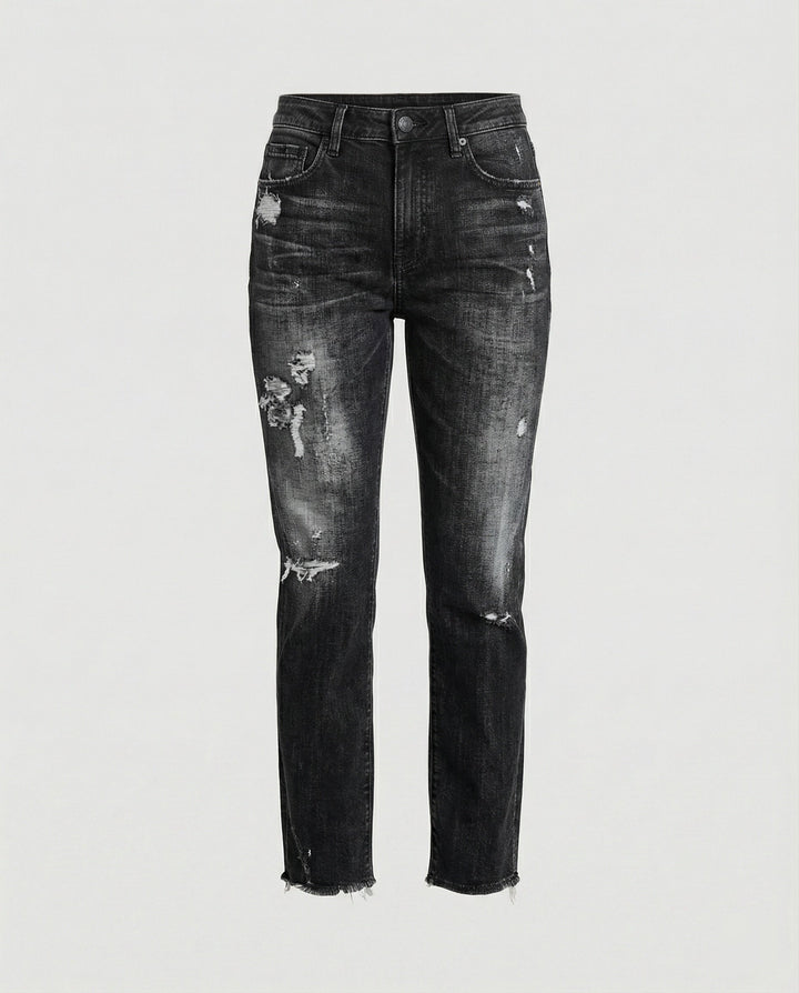 Roxane | Steady Mid Rise Straight Leg Jeans for Women