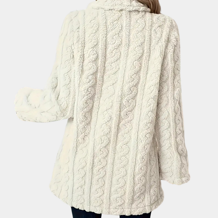 Violette | Hearty Cable Knit Winter Coat for Women