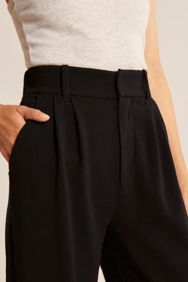 Eugenie | Creased Pleated Straight Leg Pants for Women