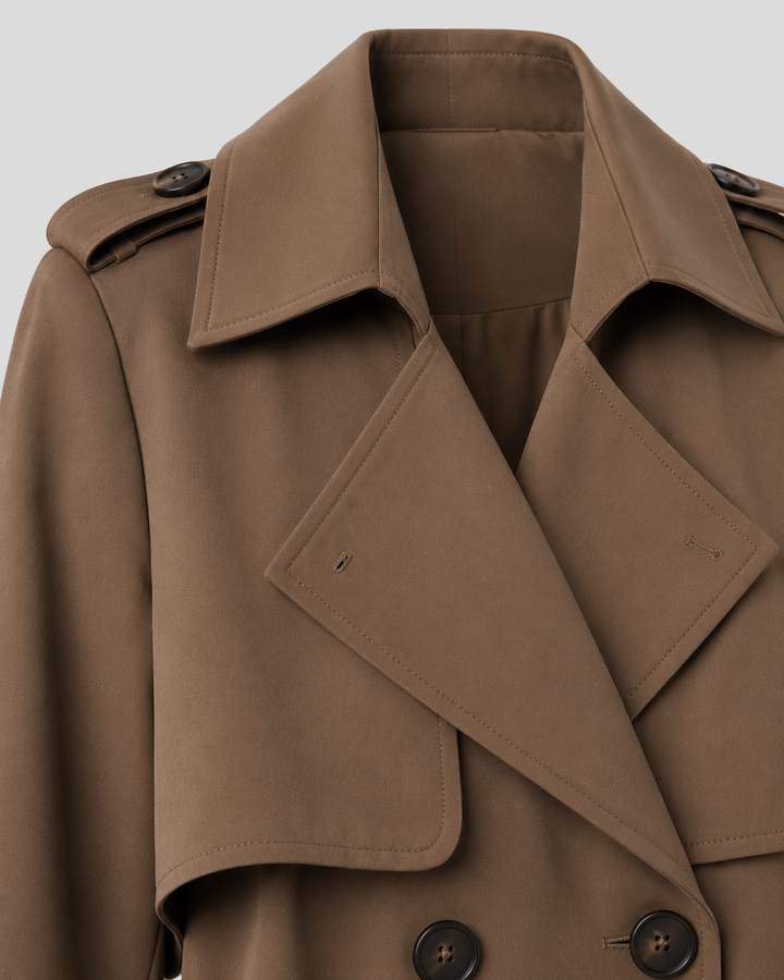 Women's Long Belted Trench Coat