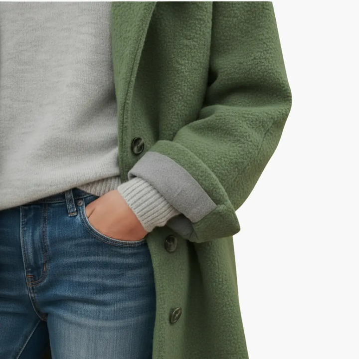 Tiphaine | Robust Longline Hooded Overcoat for Women