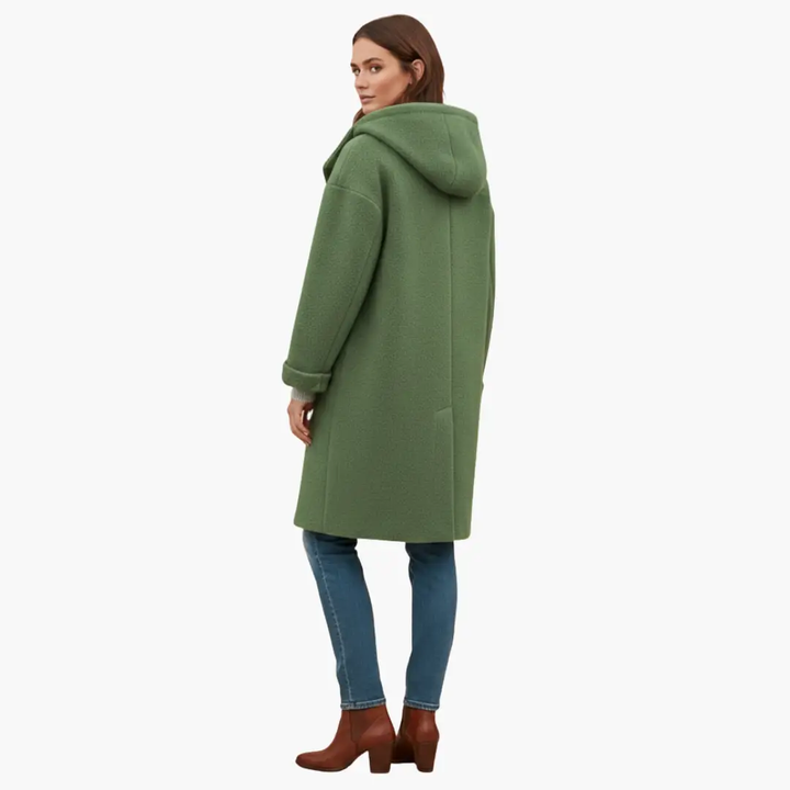 Tiphaine | Robust Longline Hooded Overcoat for Women
