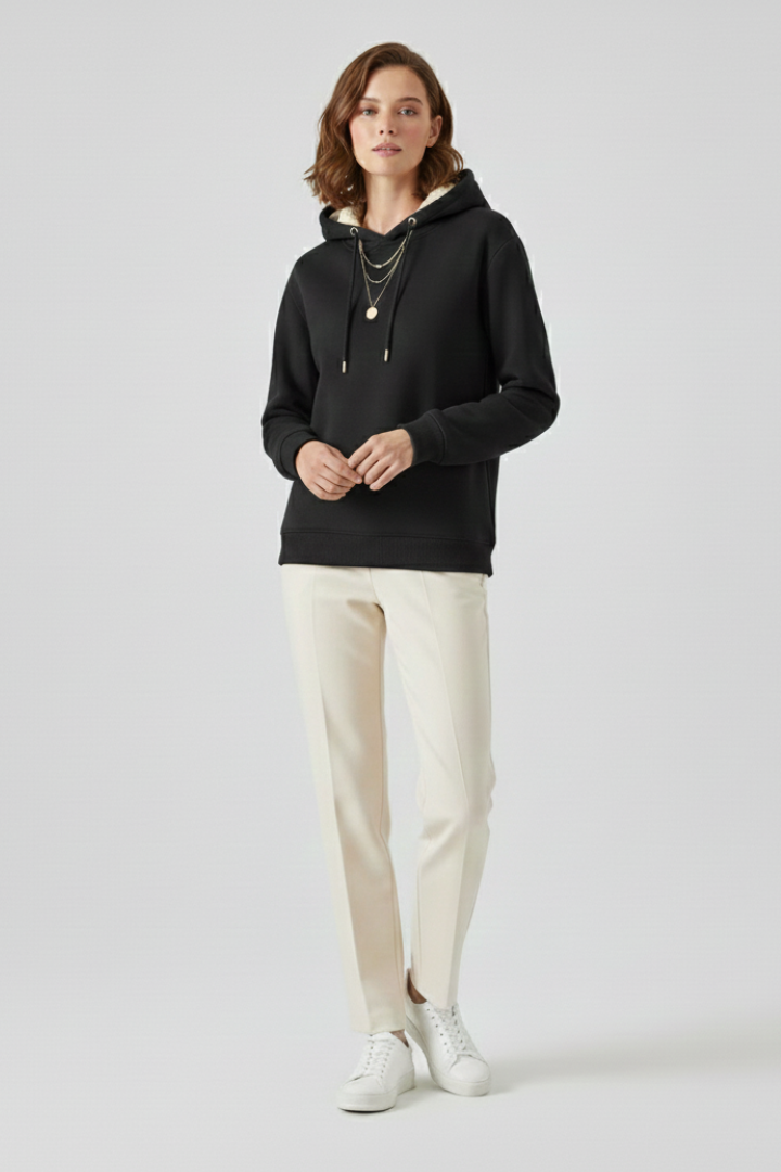 Riley | Lulling Sherpa Lined Pullover Hoodie for Women