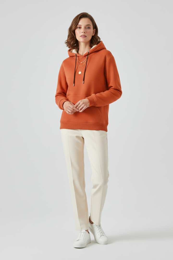 Riley | Lulling Sherpa Lined Pullover Hoodie for Women