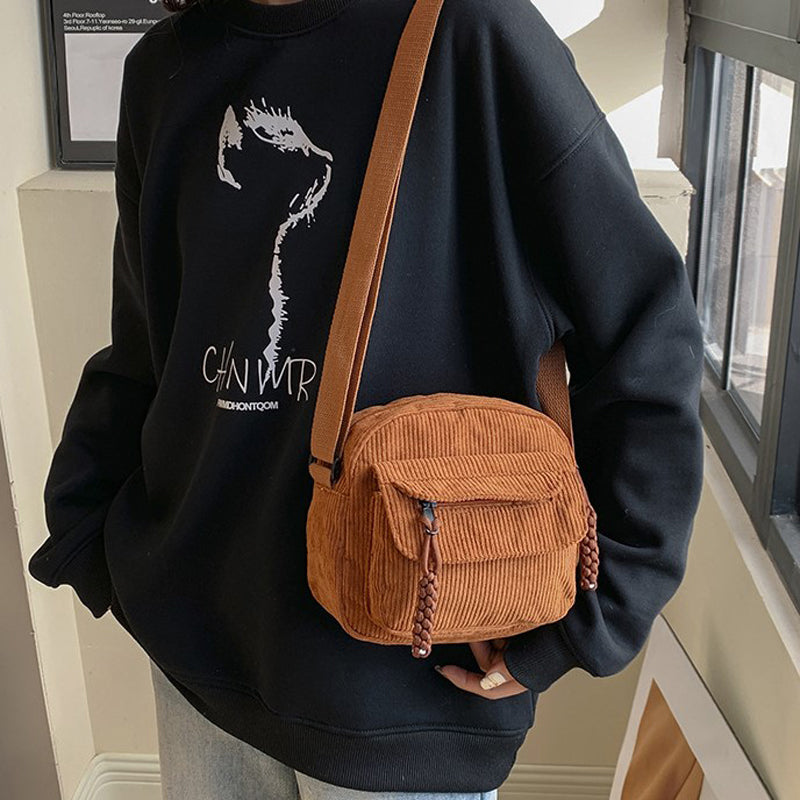 Celeste | Compact Corduroy Crossbody Bag for Women