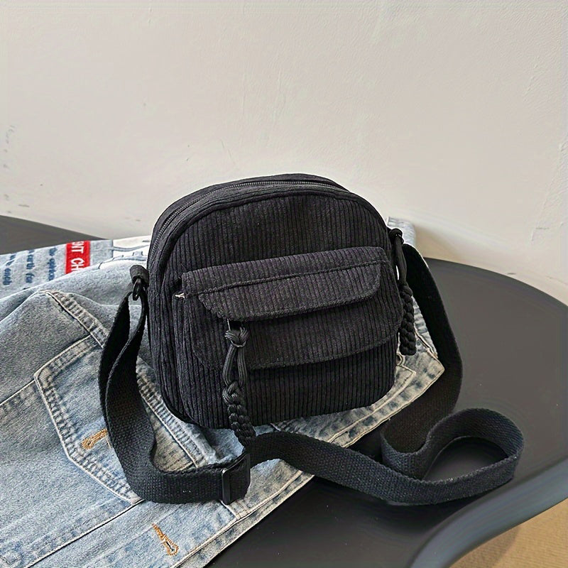 Celeste | Compact Corduroy Crossbody Bag for Women