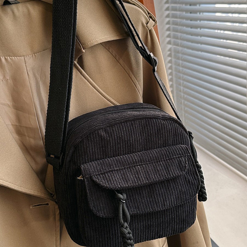 Celeste | Compact Corduroy Crossbody Bag for Women