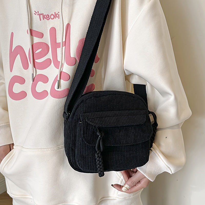 Celeste | Compact Corduroy Crossbody Bag for Women