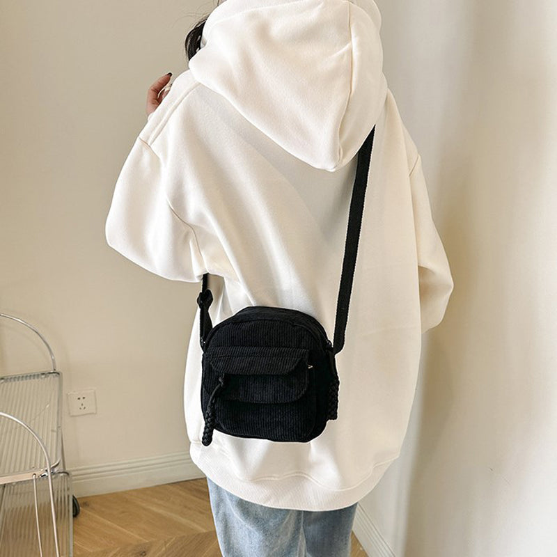 Celeste | Compact Corduroy Crossbody Bag for Women