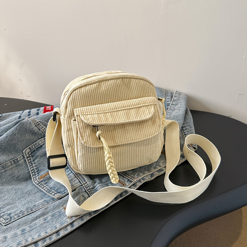 Celeste | Compact Corduroy Crossbody Bag for Women