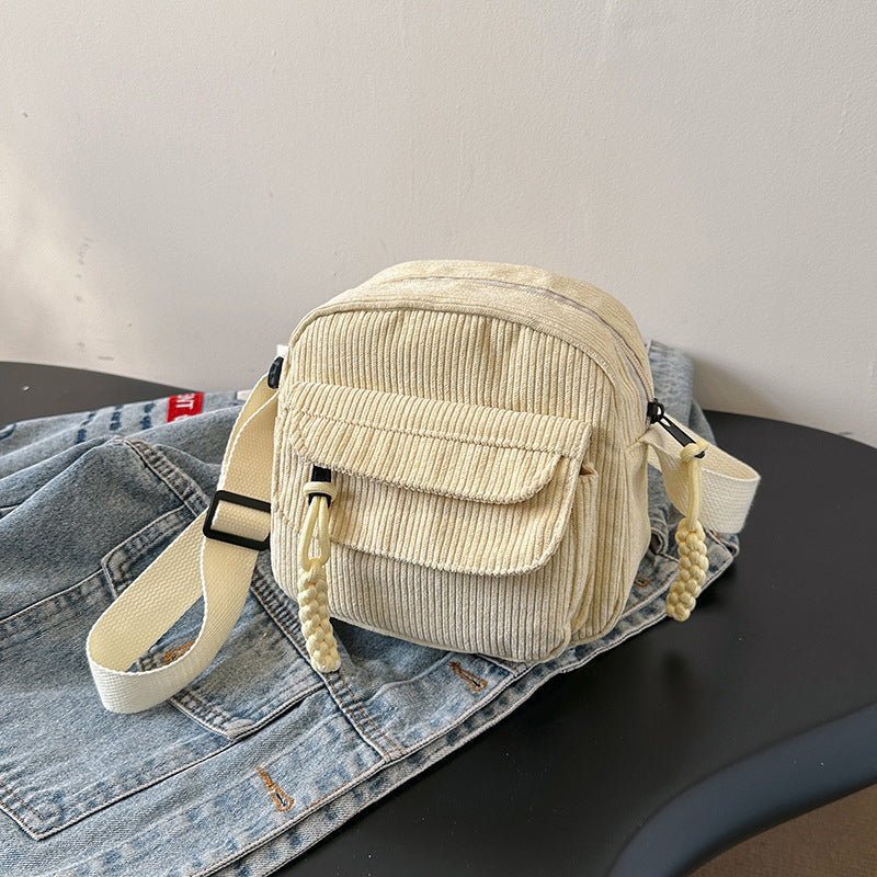 Celeste | Compact Corduroy Crossbody Bag for Women