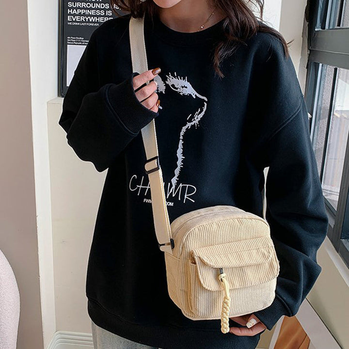 Celeste | Compact Corduroy Crossbody Bag for Women