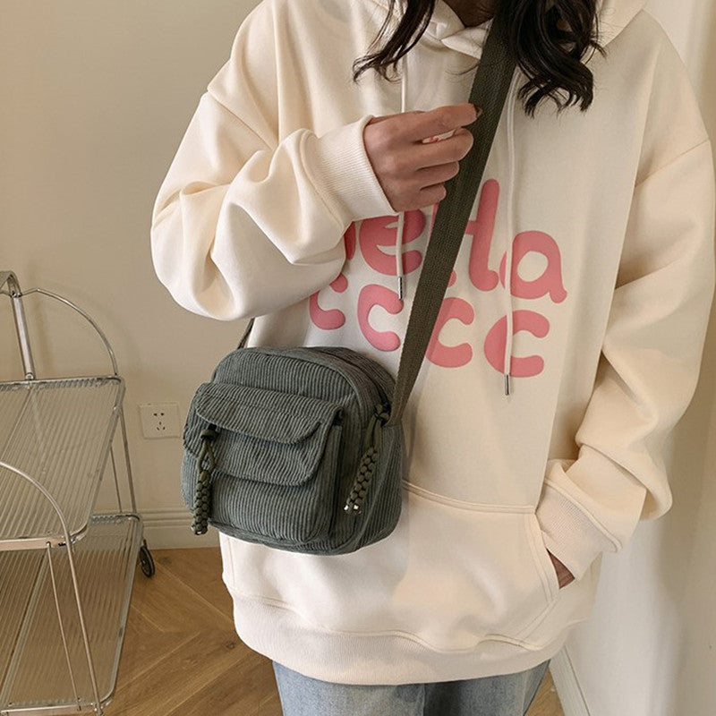 Celeste | Compact Corduroy Crossbody Bag for Women