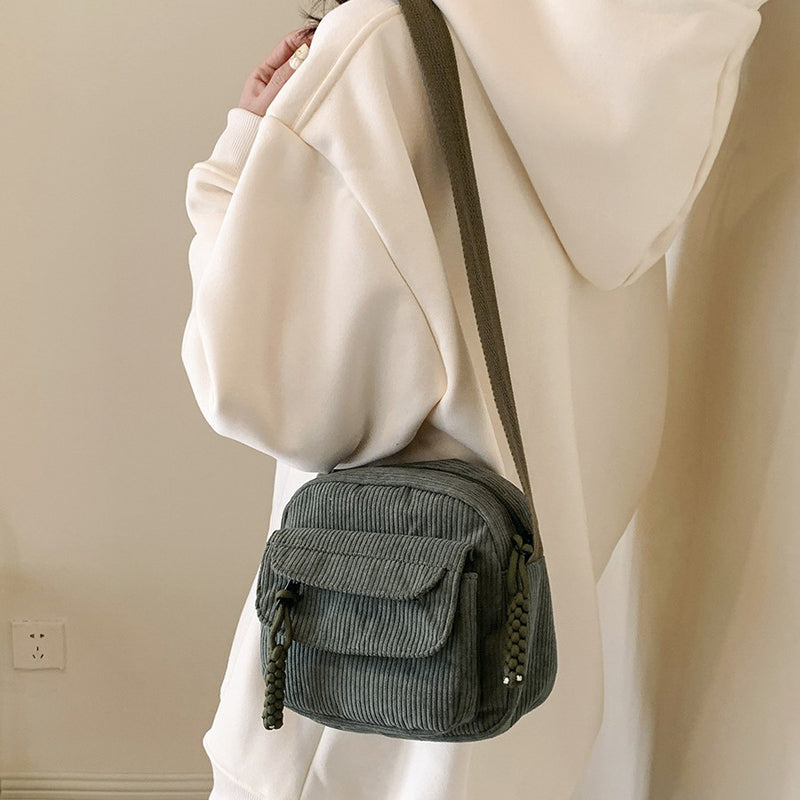 Celeste | Compact Corduroy Crossbody Bag for Women
