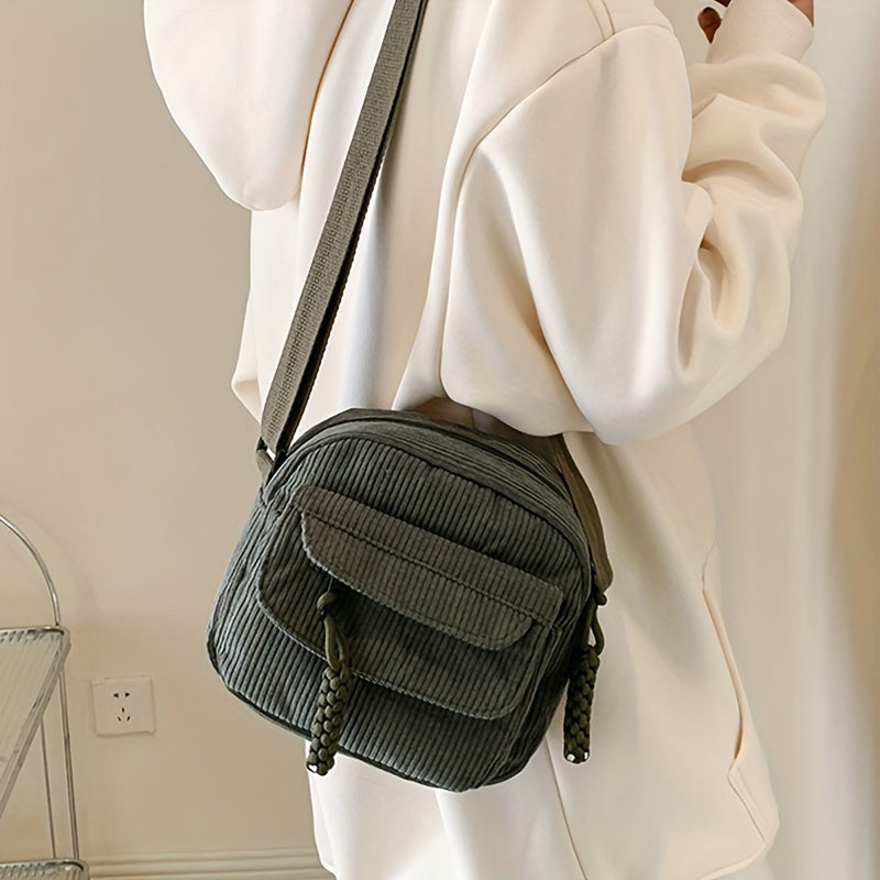 Celeste | Compact Corduroy Crossbody Bag for Women