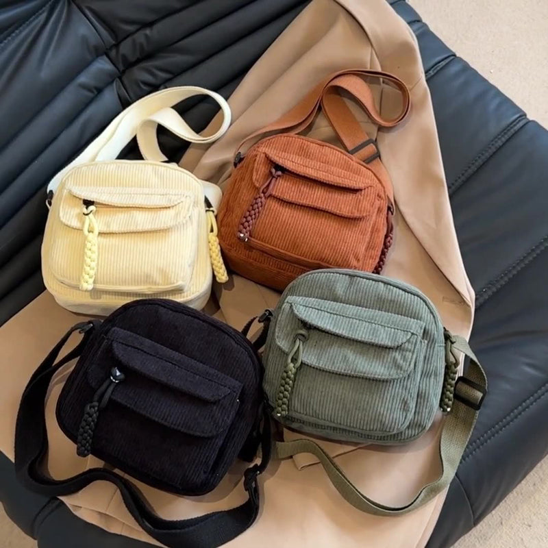 Celeste | Compact Corduroy Crossbody Bag for Women
