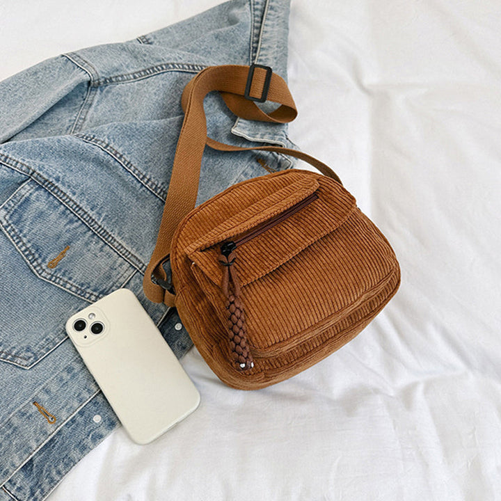 Celeste | Compact Corduroy Crossbody Bag for Women