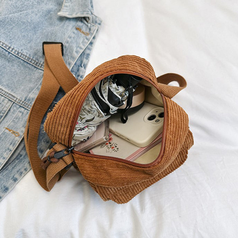 Celeste | Compact Corduroy Crossbody Bag for Women